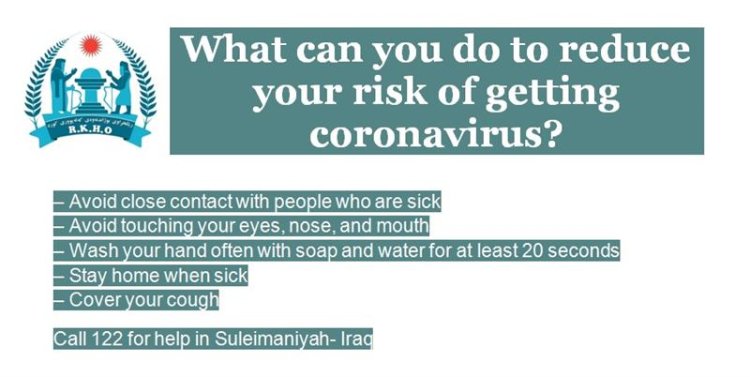 What can you do to reduce your risk of getting coronavirus?