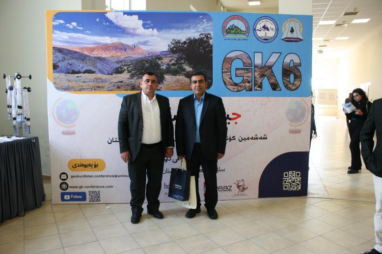 The president of Kurds heritage organization attended geological conferences at the University of Sulaimani.